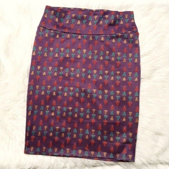 LuLaRoe Cassie Pencil Skirt Size L - Picture 1 of 8